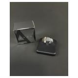 Vtg Sterling Silver Buckle Ring Sz 8