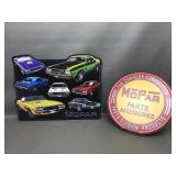 Classic Mopar Die-cut Metal Signs