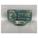 Vintage Fenton Glass Dealer Sign Iridescent