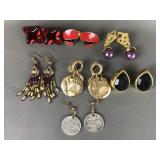 Vintage Pierced Costume Jewelry Earrings
