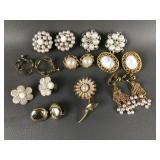 Vintage Clip On & Screw Back Earrings