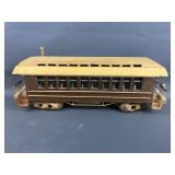 Signed Hand-carved Artisan Railroad Train Car