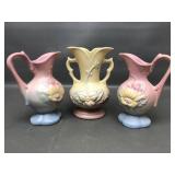 Vintage Hull Pottery Bud Vase & Ewer Pitcher