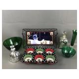 Sandi Gore Evans Tray, Pier 1 Painted Ovenware &
