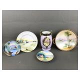 Nippon Hand Painted Vase, Bowl & More
