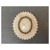 Antique Meerschaum French Devotional Medallion
