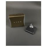 Avon Sterling Silver Blue Topaz Sz 6 Ring