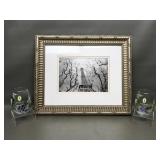 Signed Picture Of Eiffel Tower & Wine Glasses