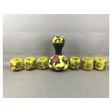 Velez? Cameo Art Deco Glass Decanter Set