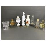 vintage Avon milk glass bud vase decanter, urn &