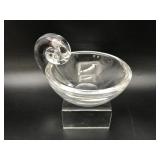 Signed Steuben Snail Glass Bowl