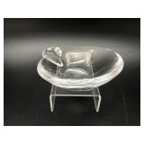 Signed Steuben Small Snail Glass Bowl