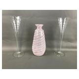 Murano Style Blow Glass Vase And More!