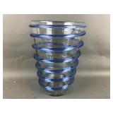 Early Blenko Glass Spiral Vase