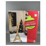 Gold Glittering Eiffel Tower Christmas Decor