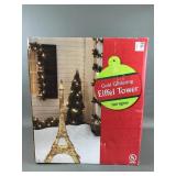 Gold Glittering Eiffel Tower Christmas Decor