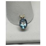 14k Gold & Gemstone Pendant