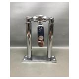 Chrome 7-in Floor Mount Stand & Air Valve Lever
