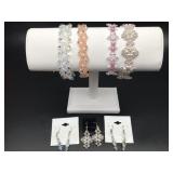 Elegant Swarovski Crystal Handwoven Beaded Jewelry