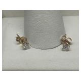 14k Gold & Diamond Earrings