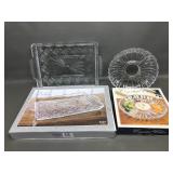 Godinger Shannon Crystal Dublin rectangular tray