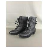 Bongo Black Combat Boots Sz 6.5