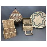 Traditional Zulu Ukhamba Vessel Basket + More