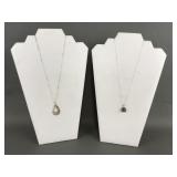 Avon Sterling Silver Abalone & Filigree Necklaces