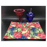 Mcm Hand Blown Empoli? Dish, Amberina Bowl & More!