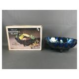 Vtg Indiana Carnival Glass Fruit Bowl