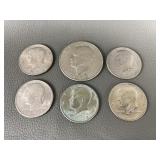 Eisenhower Dollar & Kennedy Half Dollars Currency