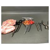 Vintage Sewing Scissors, Pinking Shears, Buttons