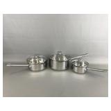 Wolfgang Puck Stainless Steel Pans With Straining