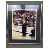 Framed Photograph Michigan Wolverines Steve Fisher