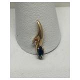 14k Gold & Gemstone Pendant