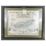Reproduction Of 1790s Nautical Virgin Islands Map