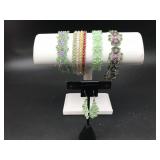 Elegant Swarovski Crystal Handwoven Beaded Jewelry