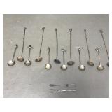 Vtg Sterling Silver Japanese Cocktail Spoons