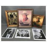 Vtg John Wayne Western Art Photos