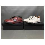 Cole haan croc embossed leather shoes