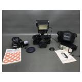 Vtg Vivitar Xc-4 Black 35mm Slr Film Camera +more