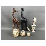 Hand Carved Wooden Giraffes, Nesting Eggs & More!