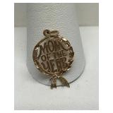 14k Gold Mom Of The Year Pendant