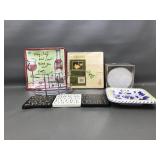 Quirky Small Serviing Platter, Coasters & More!
