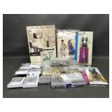 Vtg Lace, Grommet Pliers, Sewing Supplies & More!