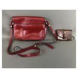 Patricia Nash 100% Leather Handbag & Coin Purse