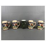 Vtg Japanese Beer Steins & Tiki Mug
