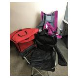 Ozark Trail High Back Camping Chair & Lawn Table..