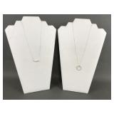 Avon Sterling Silver Bar & Infinity Necklaces