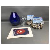 Cobalt Tear Drop Vase & More